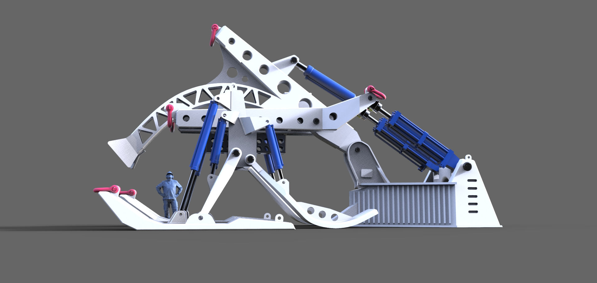 0222 Kabelpflug 1:75  Subsea Cable Plough STL