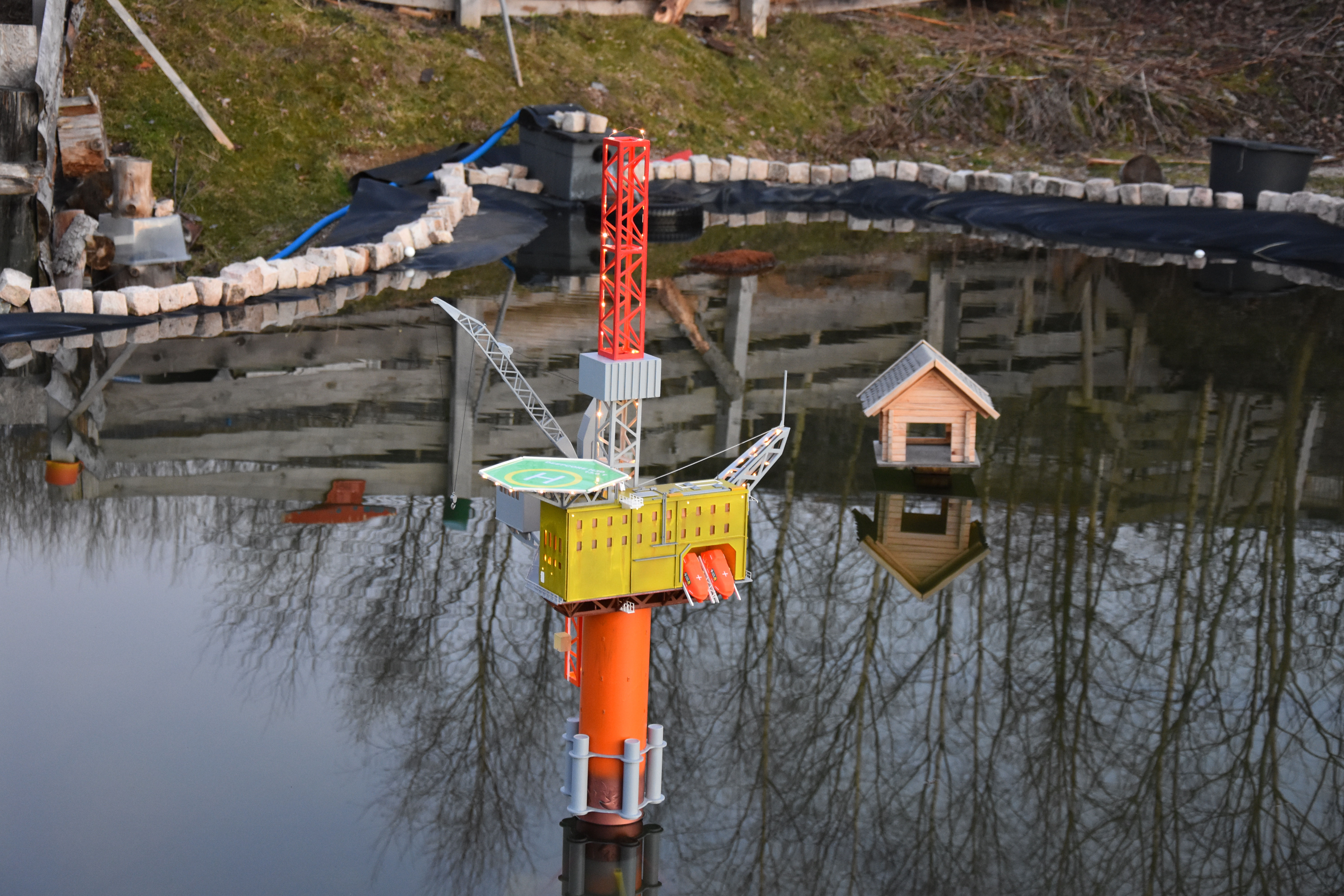 0154 Bausatz Bohrinsel 1:75 -1:50 STL