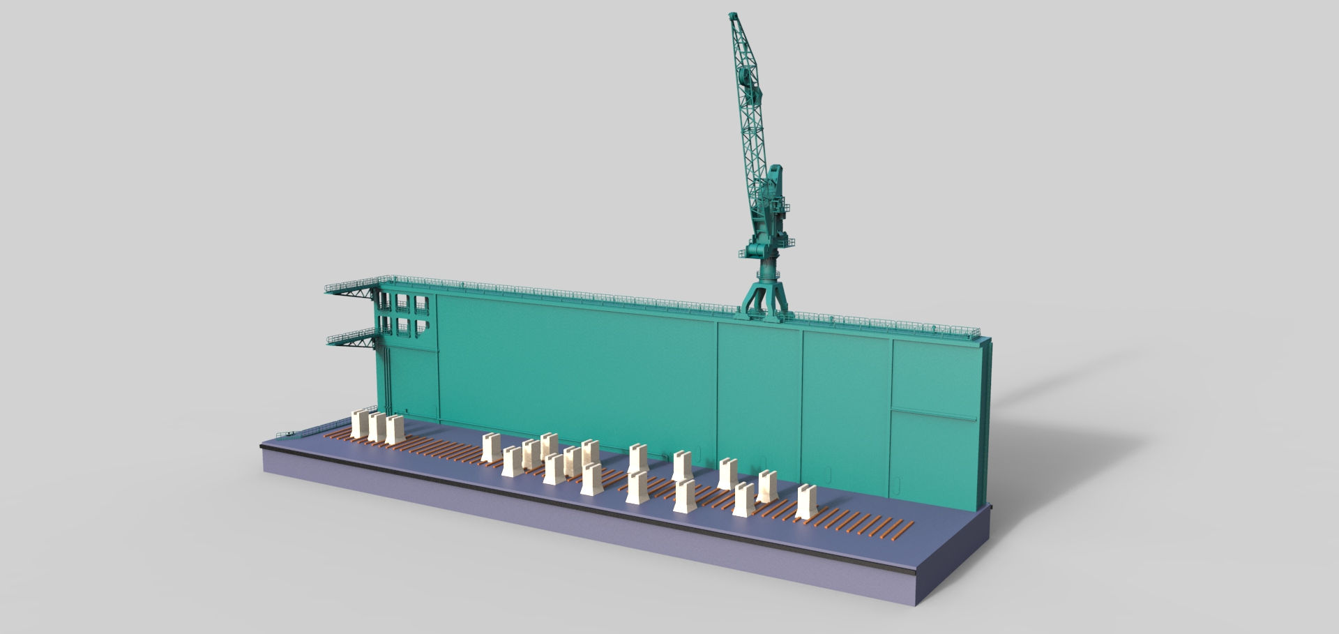 0336 Schwimmdock Bausatz Diorama