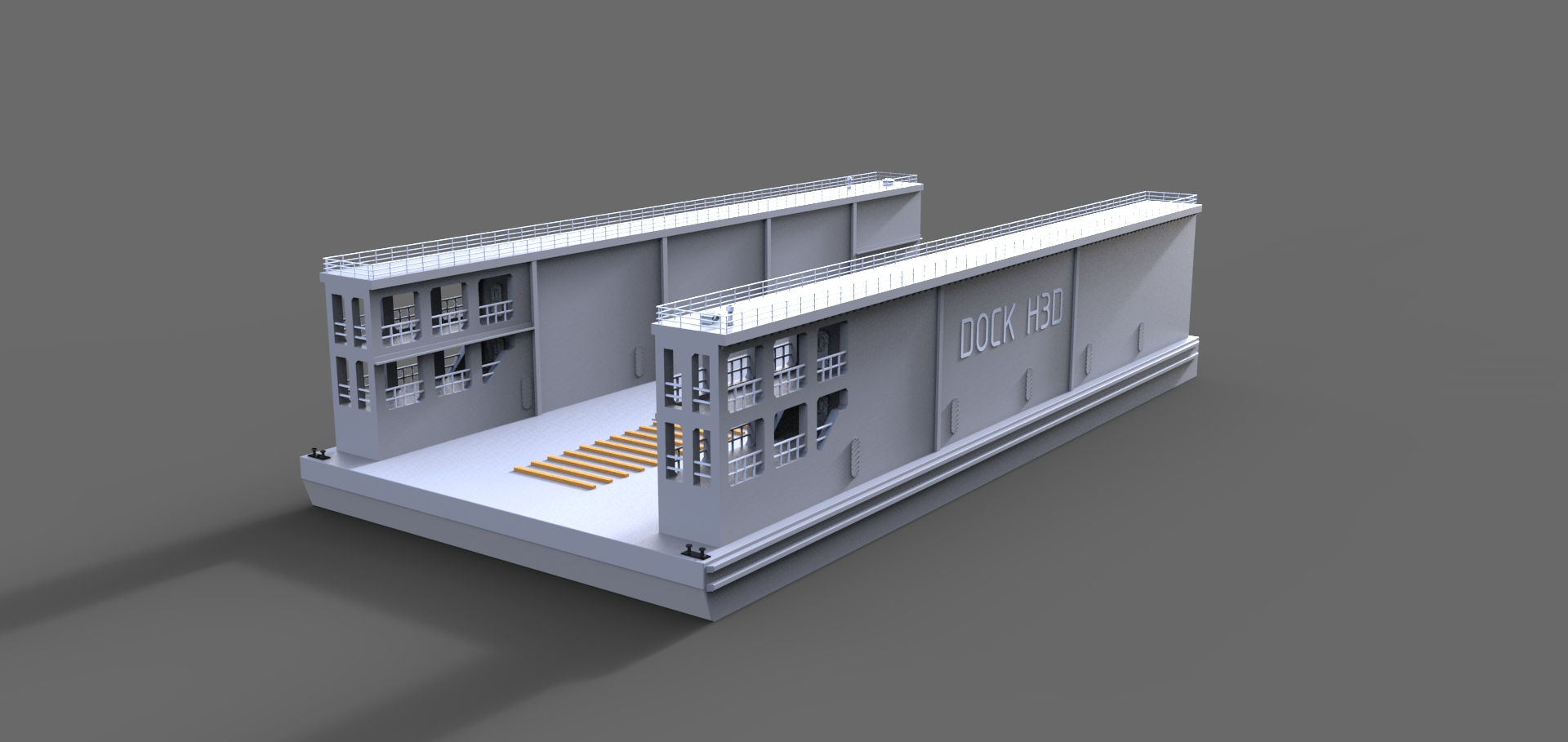 0112 Schwimmdock Typ A Bausatz Schwimmfähig