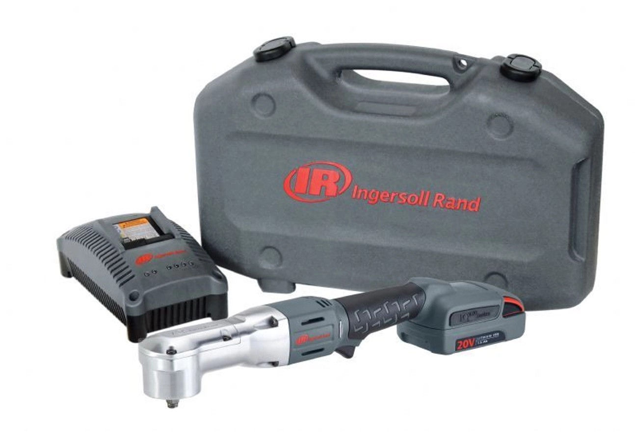 INGERSOLL RAND W5330-K22 3/8" 20V CORDLESS ANGLE IMPACT KIT 2 BATTERIES 2.5 AH