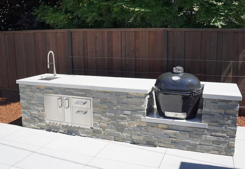 Blue Creek Stacked Stone on a a grill