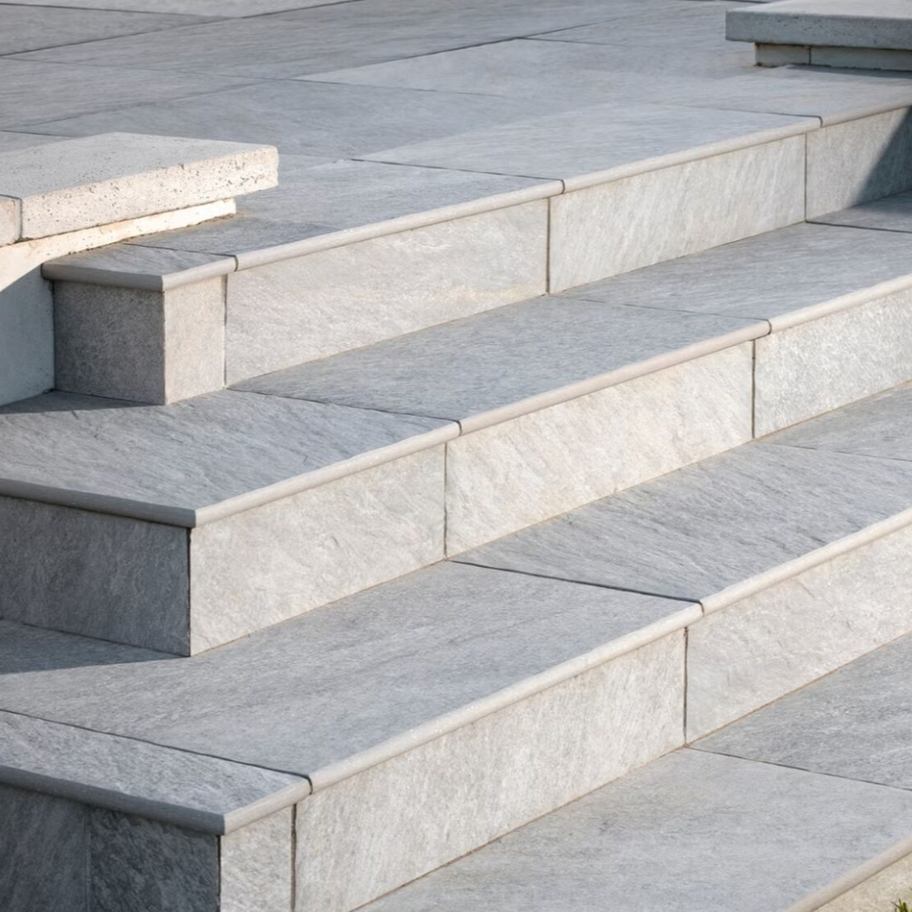 Quartziti 2.0 Porcelain Paver stairs