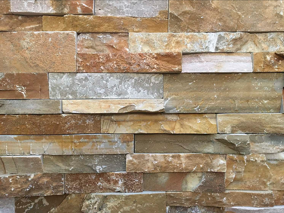 Desert Haze Stacked Stone on an accent wall