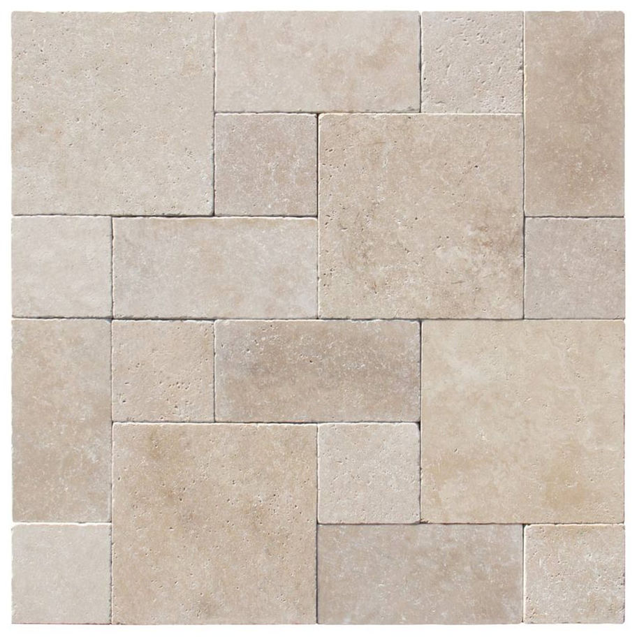 Cordoba Cream Travertine Paving pattern