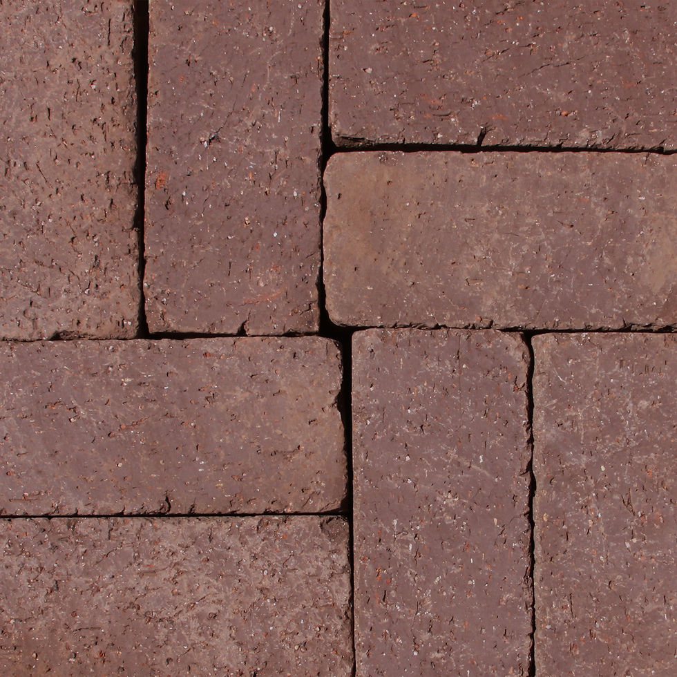 Chocolate Brick Pavers up close
