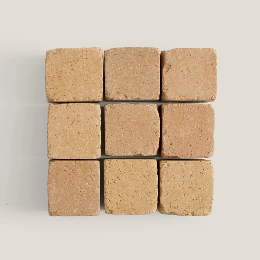 Worn Clay Cobble Paver full pallet