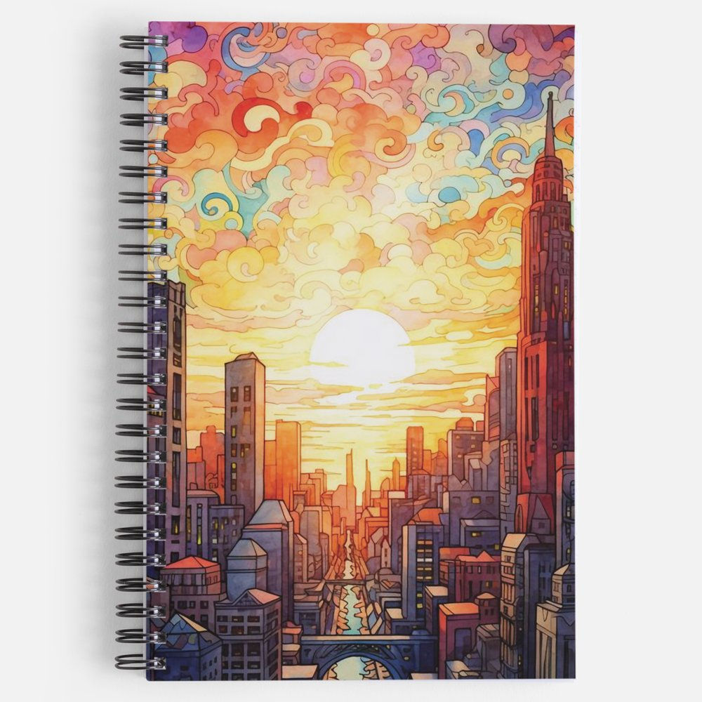 Sunset in City
