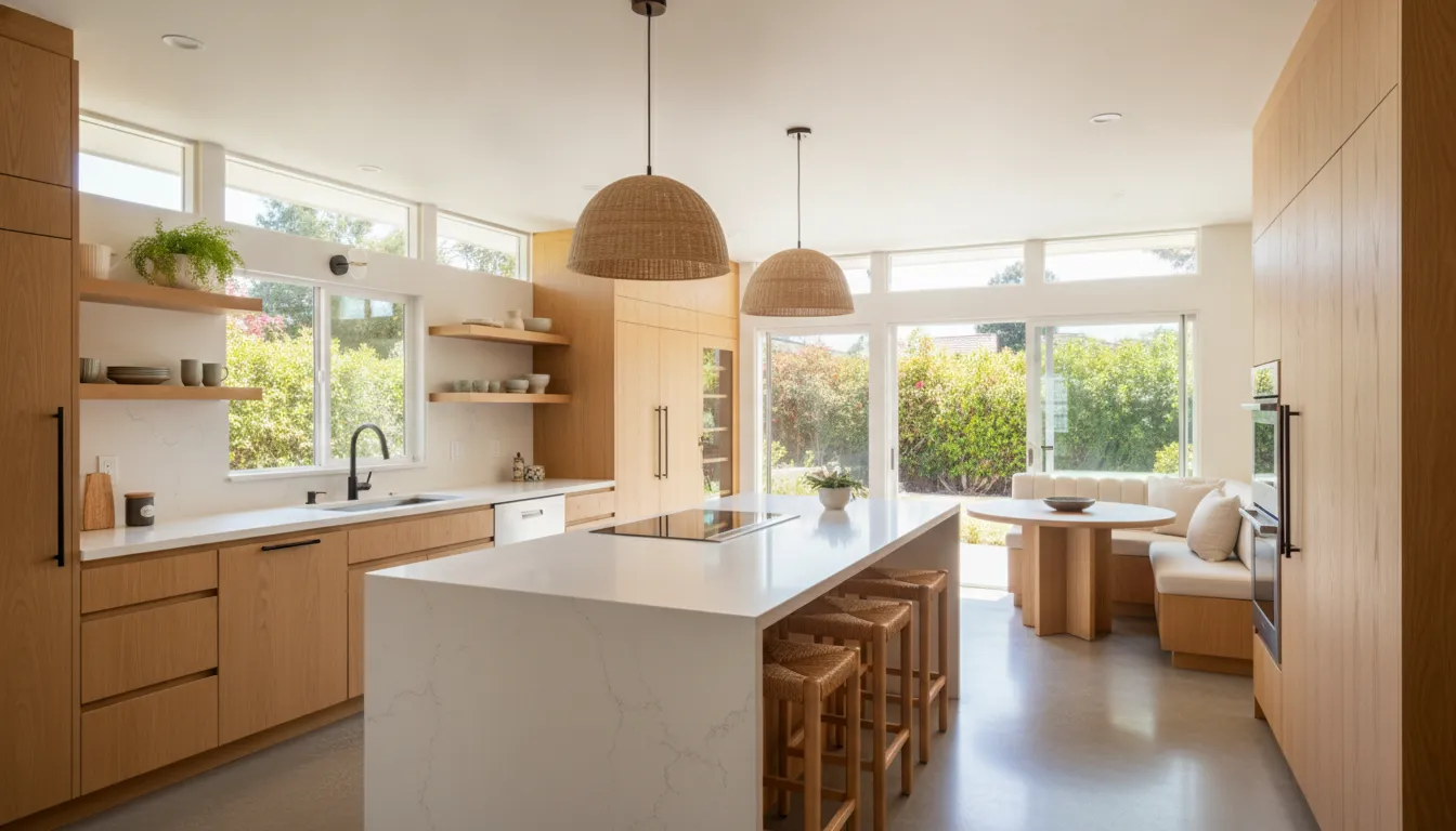 Mar Vista kitchen renovation with coastal-modern and mid-century design details
