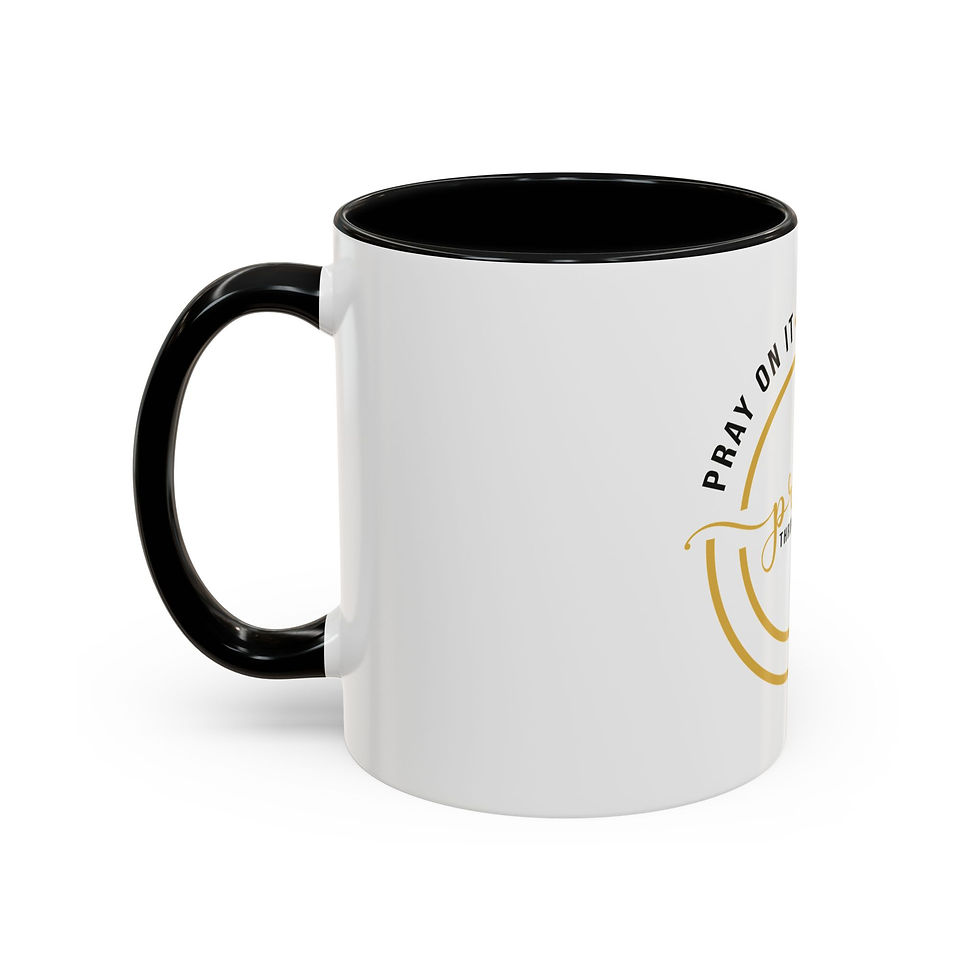 Thumbnail: Pray On It, Pray Over It Accent Coffee Mug — Inspirational Faith 