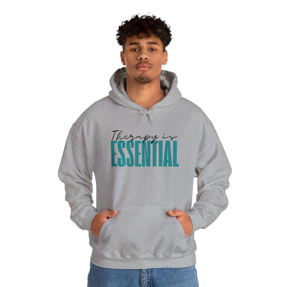 "Therapy is Essential" Unisex Hoodie (two colors)