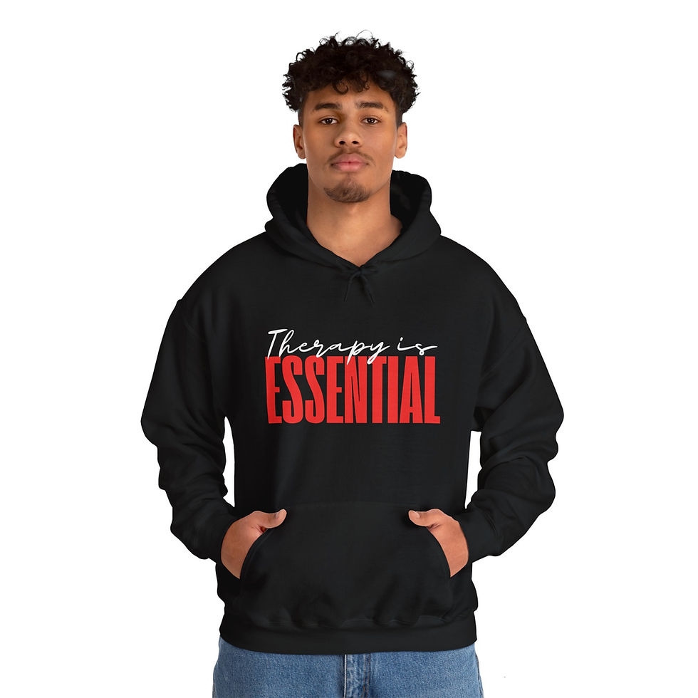 "Therapy is Essential" Unisex Hoodie (multiple colors)