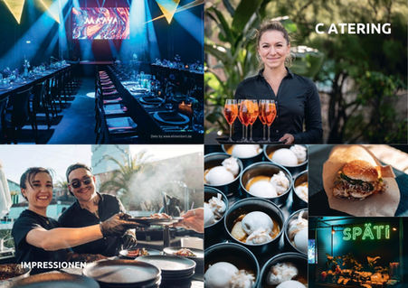 Gedeckte Tische mit Gläsern und Kerzen auf einem Sommerfest