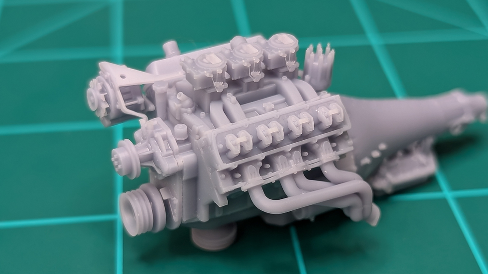 Thumbnail: OLDSMOBILE 455 Tri Power Engine with TH 400 Trans 1/25