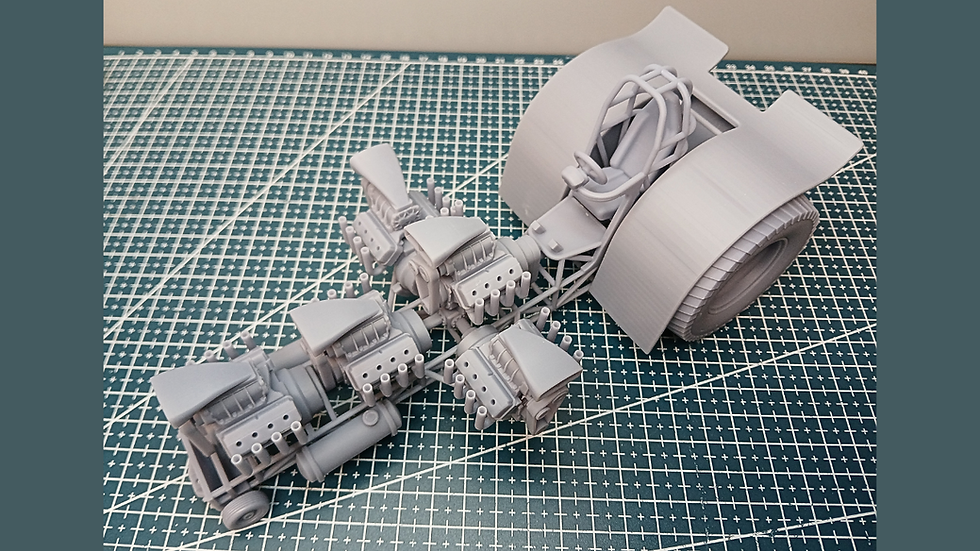Thumbnail: 3D Printed 5 Engine Super Modified Pulling Tractor 1:25 Scale