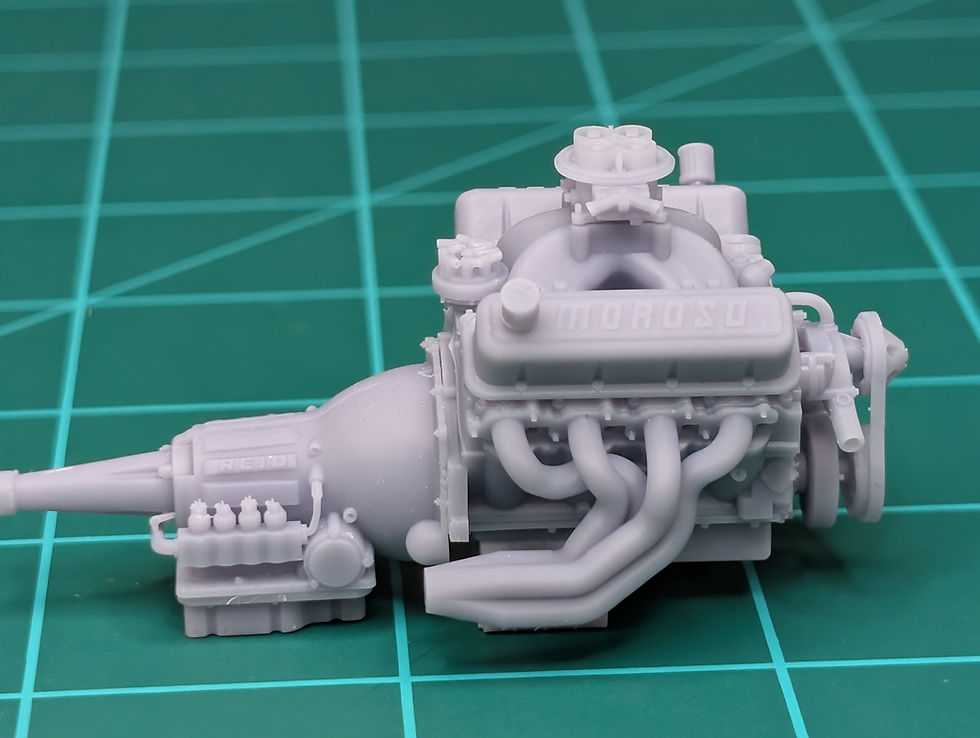 Thumbnail: 1980s 1990s style Big Block Chevy BBC Engine with Powerglide trans 1/25