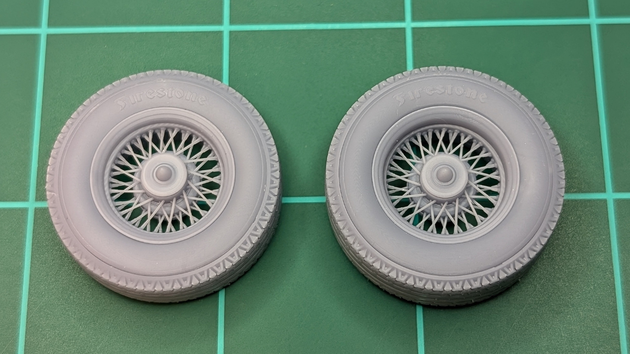 17" Spoke wheels with Firestone tires with separate whitewalls