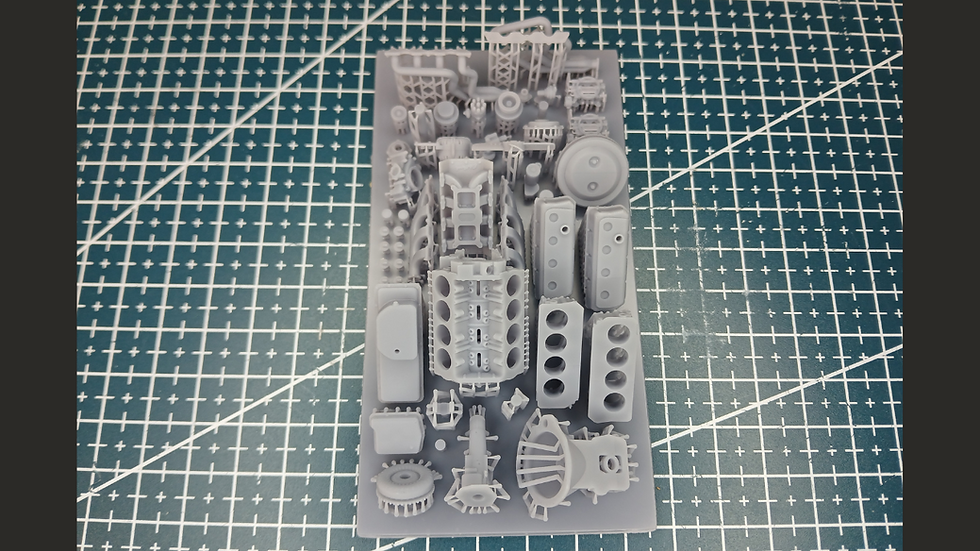 Thumbnail: 426 Hemi with Dual Carter 4 barrel carbs /727 Trans / Headers and Manifolds 1/25