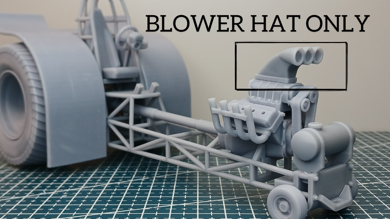 Supercharger/ Blower Hat Style 2 1:25 scale