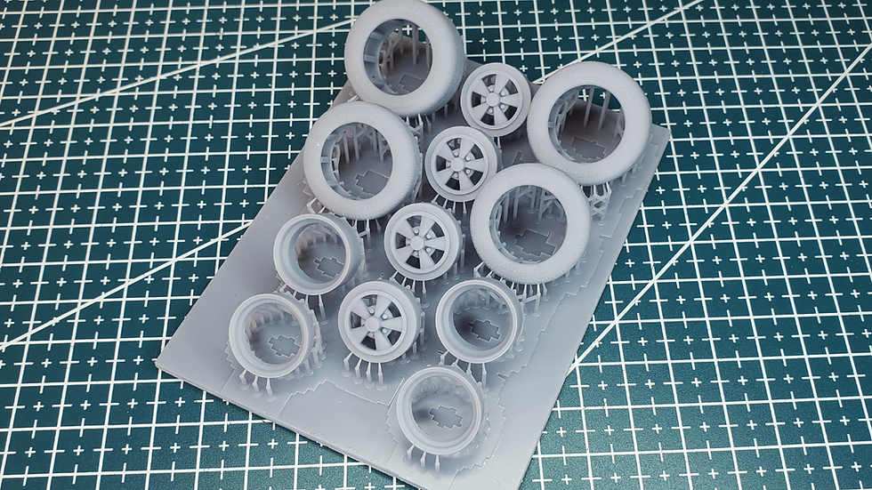 Thumbnail: 15" Crager SS wheels with BF Goodrich tires 8" fronts 13" rears