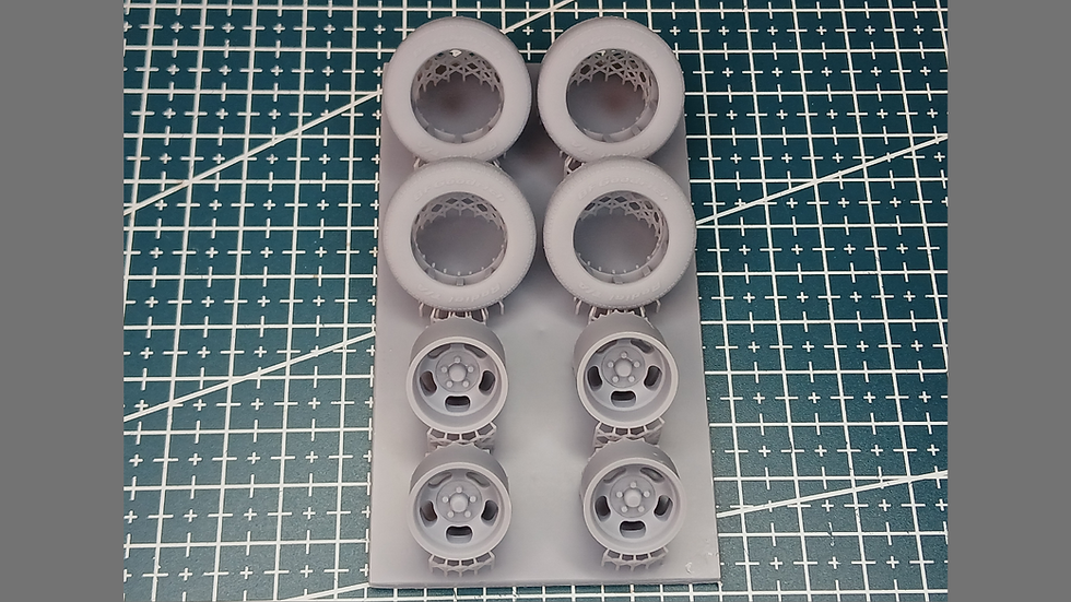 Thumbnail: 15" Slotted wheels with BF Goodrich tires 8" fronts 13" rears