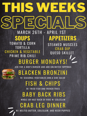 Weekly Specials