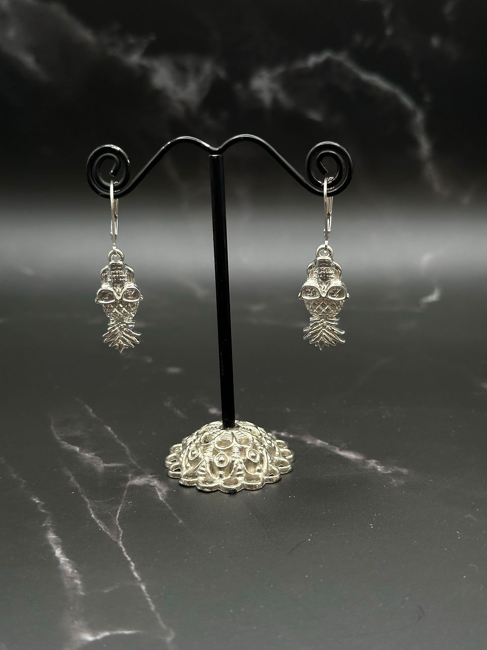 Upside-Down Pineapple Drop Earrings