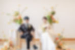 京都で結婚式を挙げる新郎新婦の記念写真