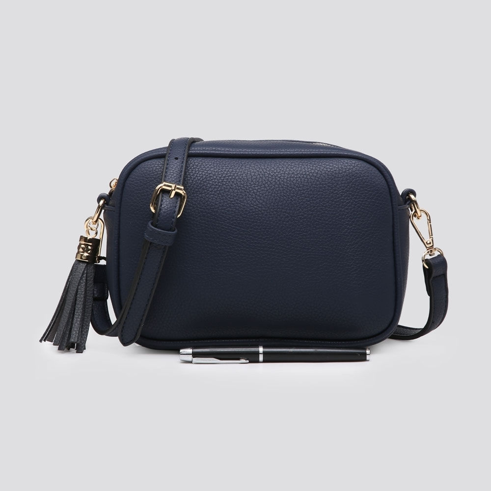 NAVY CROSS BODY BAG (+ FREE STRAP OF YOUR CHOICE)