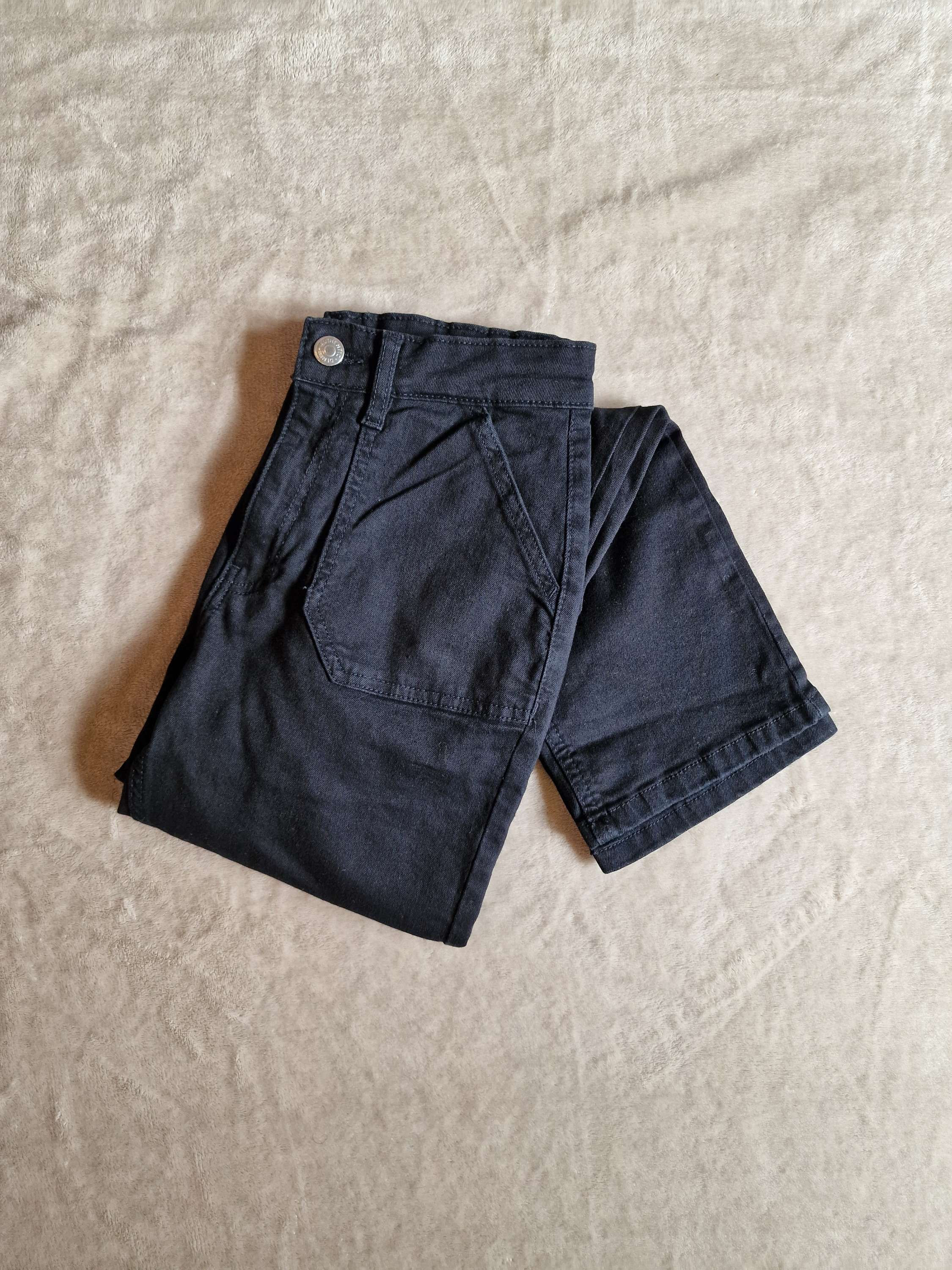 BLACK POCKET DETAIL SLIM JEANS