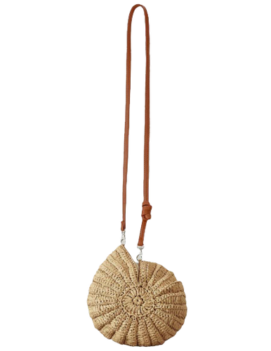 STRAW SHELL CROSSBODY BAG | REAL