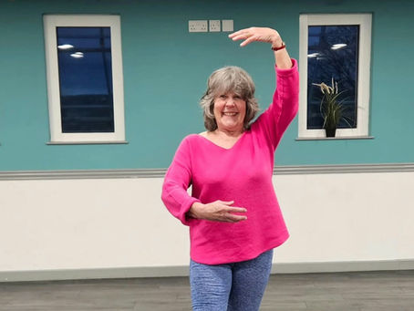 Erica in a ballet pose