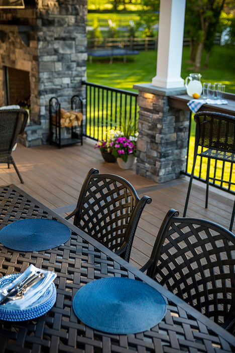 Detail of deck living spaces