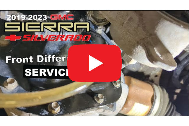 2019-2024 Sierra/Silverado: Front Differential Service