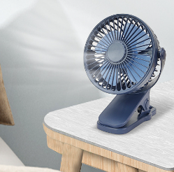 Miniatura: USB Mini Clip Fan - Silent Rechargeable For Dorms