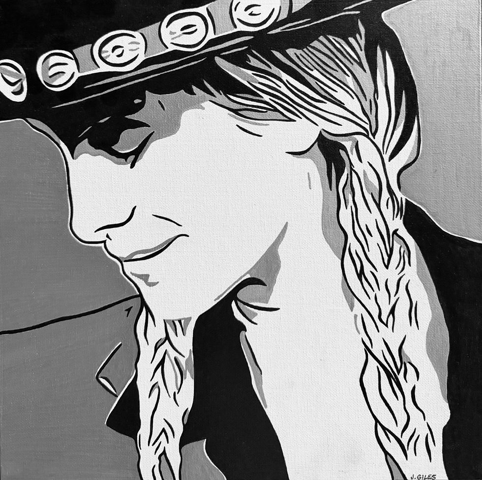 Lainey Wilson 12x12 by Jeff Giles
