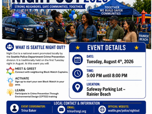 Message ViewNational Night Out Event at Safeway Rainier Beach Focuses on Community Safety and Partnership
