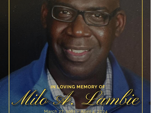 In Loving Memory of Milo A Lmbie
