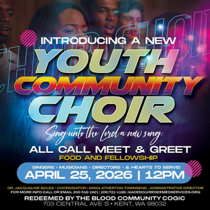 Happening Today!!! Youth Community Choir ALL CALL MEET & GREET