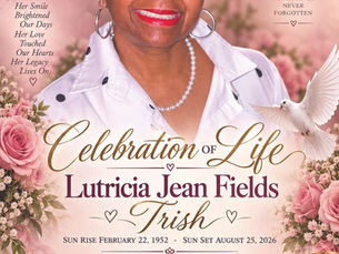 Celebration of Life Lutricia Jean Fields