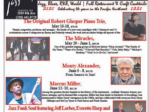 Happenings a Jazz Alley, check out there calendar