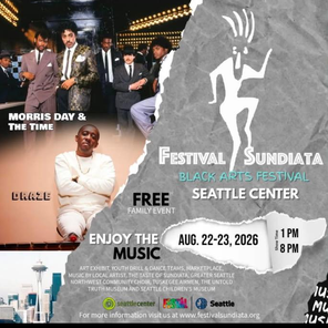 HAPPENING NOW!! FESTIVAL SUNDIATA MORRIS DAY & THE TIME / DRAZE FREE FAMILY FUN