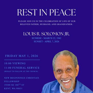 In Loving Memory of Louis R. Solomon JR. 