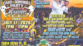 Nellie "Tiger" Travis at the Biggest Card & Dominoes Party July 17