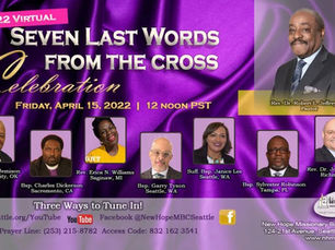 Seven Last Words Friday April 15, 22 12Noon New Hope