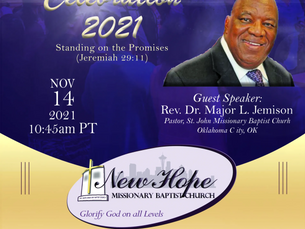 Founders Day 2021 New Hope Missionary Baptist Church