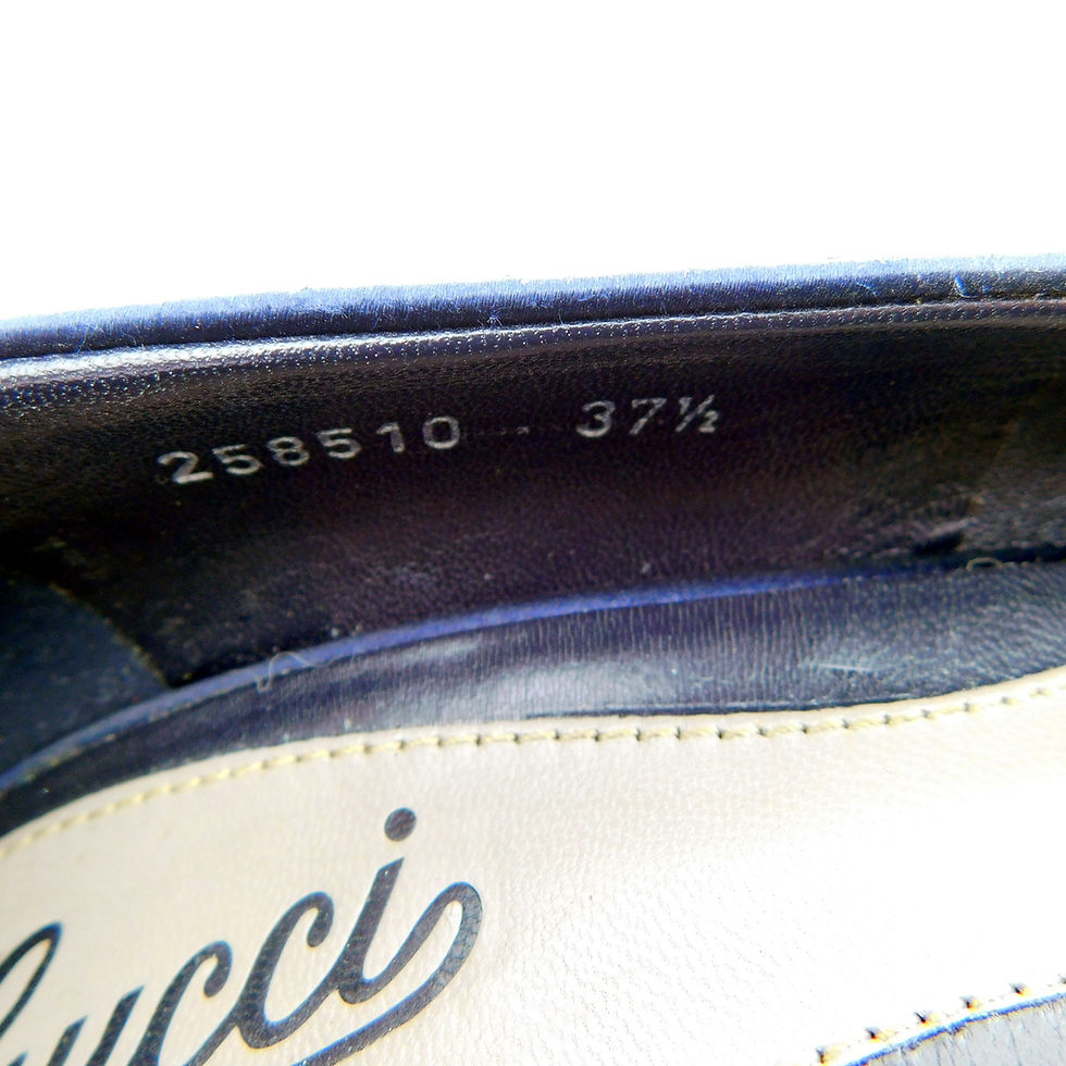 Thumbnail: GUCCI Blue Crystal Encrusted Peep Toe Pumps