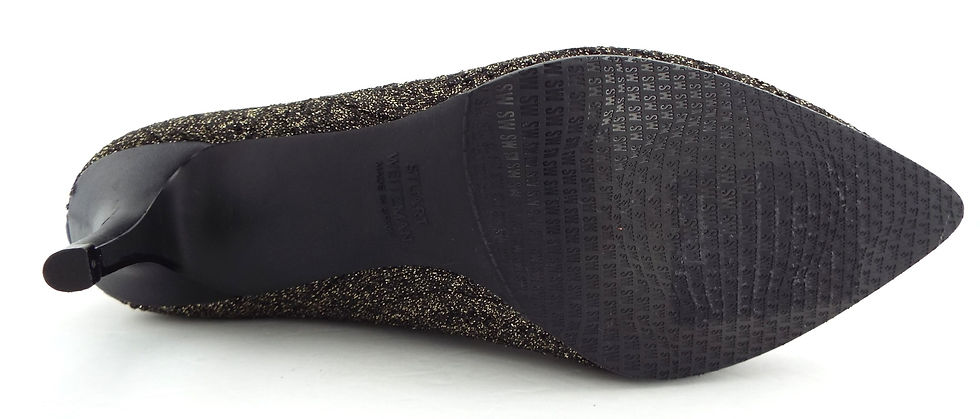 Thumbnail: STUART WEITZMAN Metallic Knit Sock Booties 8.5