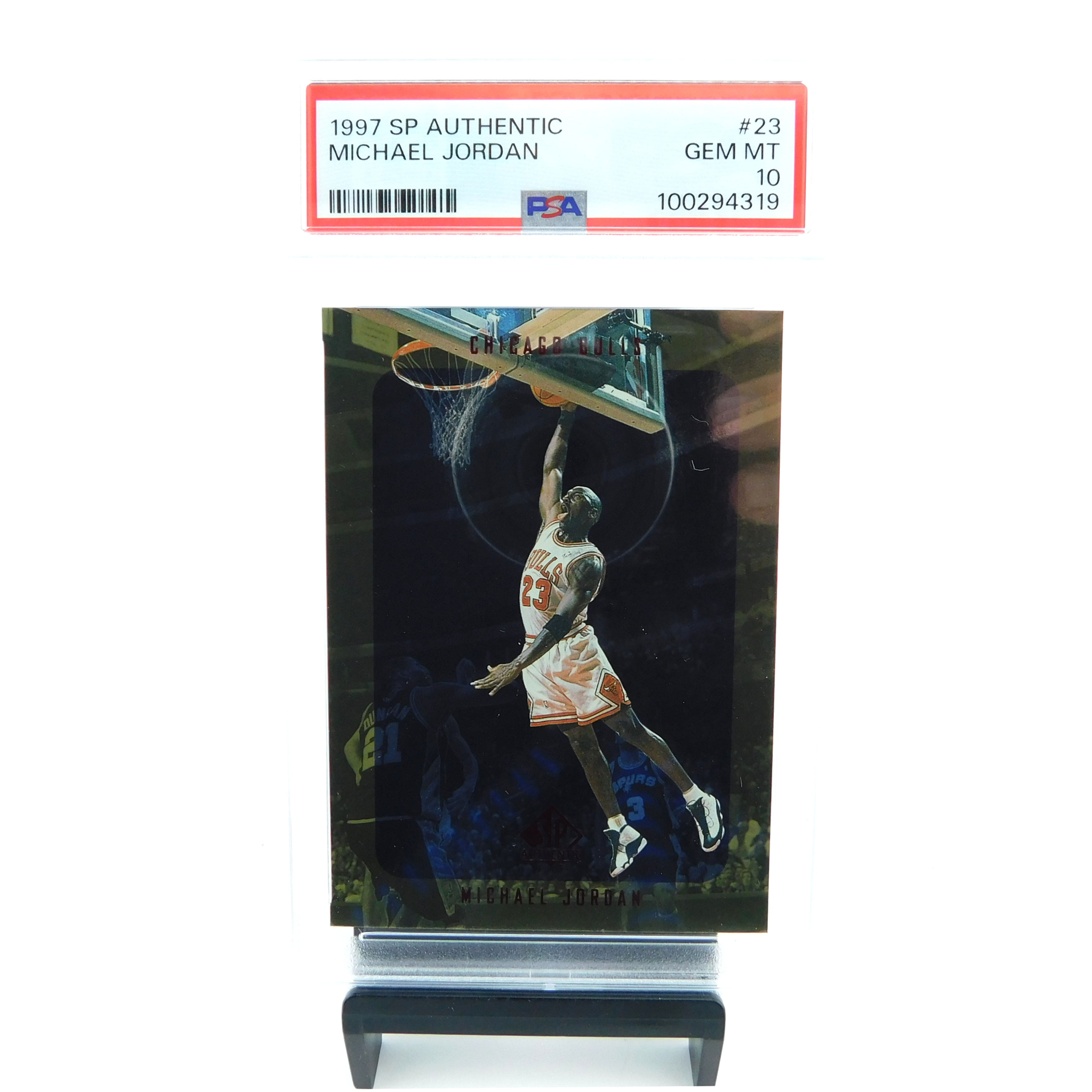 1997 SP Upper Deck Authentic MICHAEL JORDAN 23 PSA 10