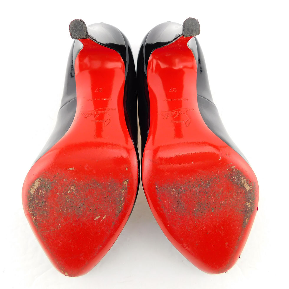 Thumbnail: CHRISTIAN LOUBOUTIN Size 7 DECOLLETE 868 Heels Pumps Shoes 37 Eur
